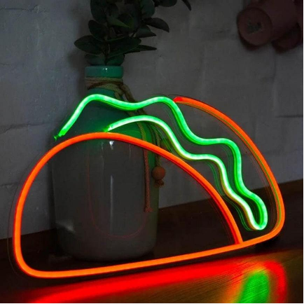 Taco Neon Sign – Festive LED Light for Business, Shop & Restaurant Decor