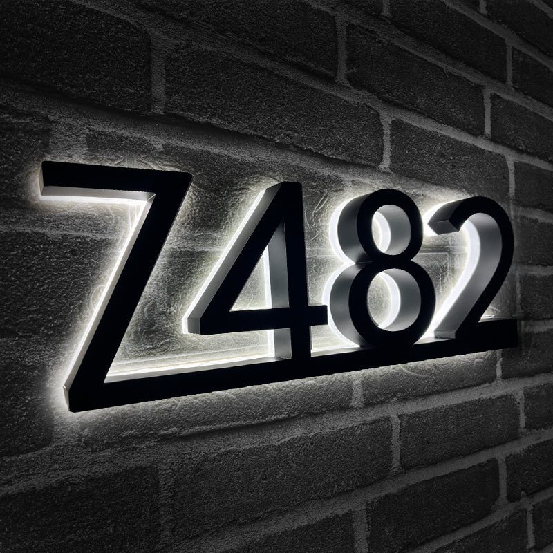 House Address Plaque For Outside Address Sign Numbers House Numbers Plaque Address Plaque For House Numbers Acrylic door sign Solar house number