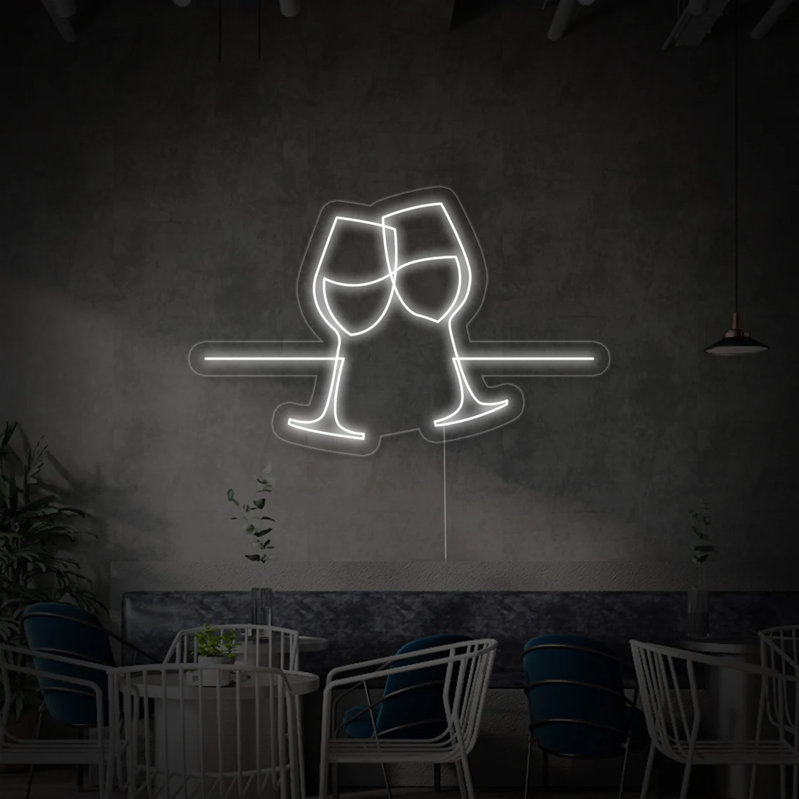 wine bar party neon sign custom neon sign style 1