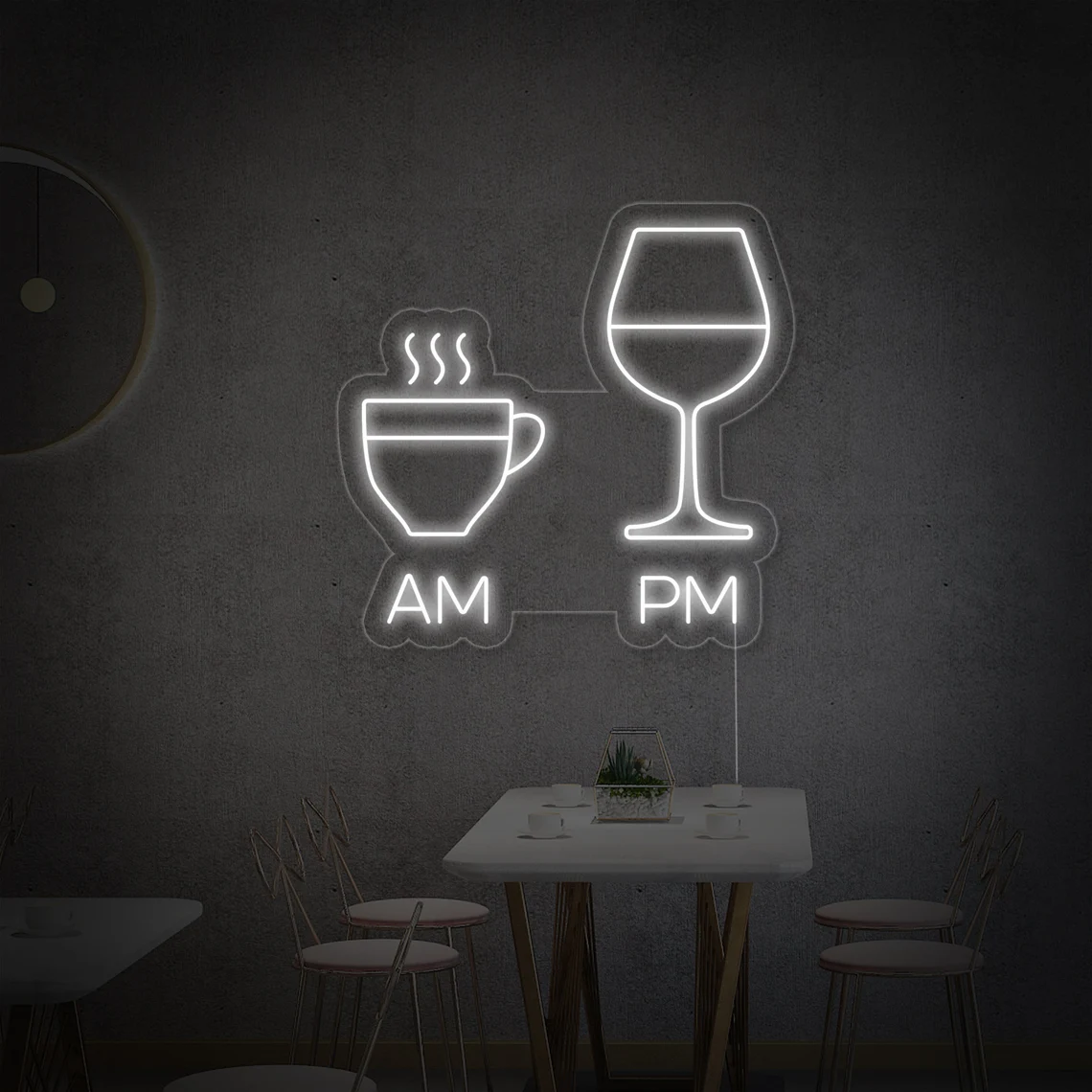 wine bar party neon sign custom neon sign style 4