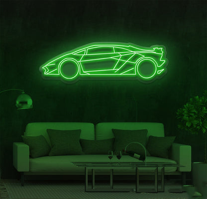 Cool Sports Car Neon Sign – Futuristic LED Light for Car Enthusiasts & Man Cave Decor 2