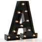 Light Up Black Alphabet Marquee Letters Sign LED Marquee Number Lights Sign for Night Light Home Bar Christmas Lamp Birthday Party Wedding Decoration LED Letters