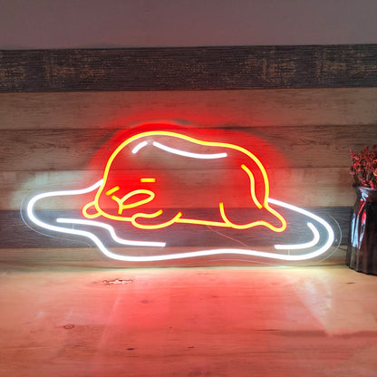Snoozing omelette Snoozing Dog custom neon sign for home decor 3