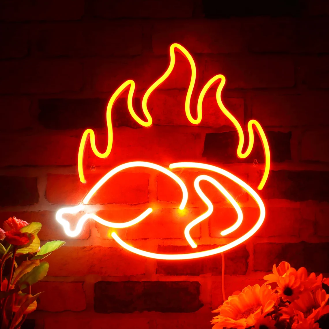 Turkey Roasted Chicken custom neon sign for restaurant party festival decor