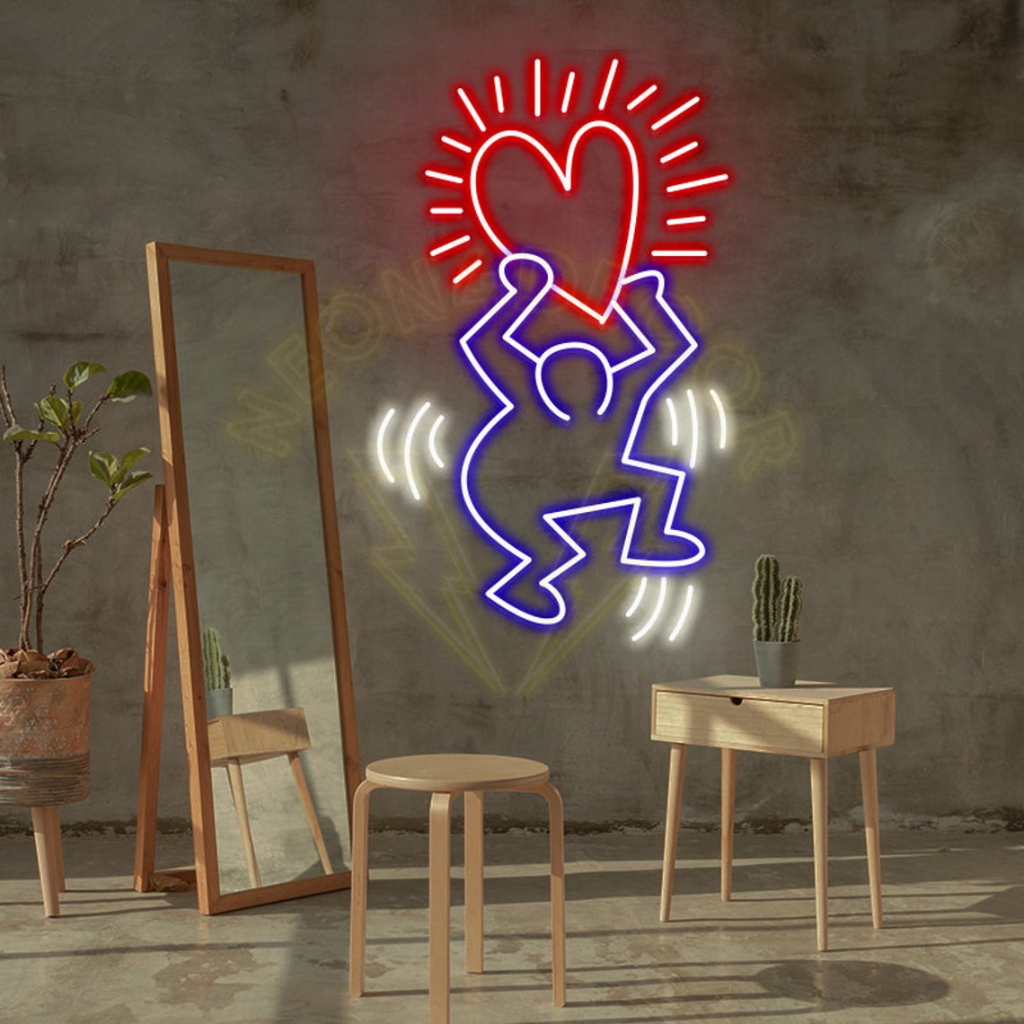 cool love man custom neon sign for home decor