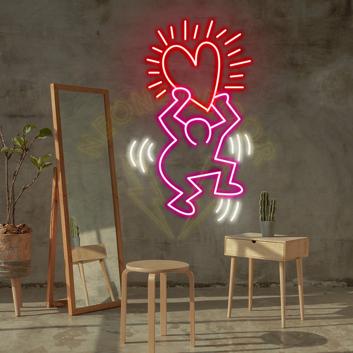 cool love man custom neon sign for home decor 2