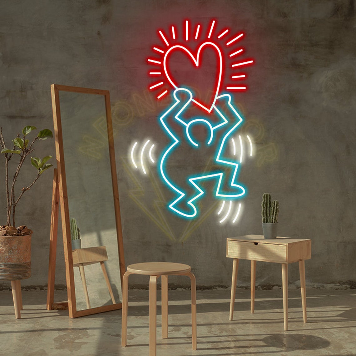 cool love man custom neon sign for home decor 3