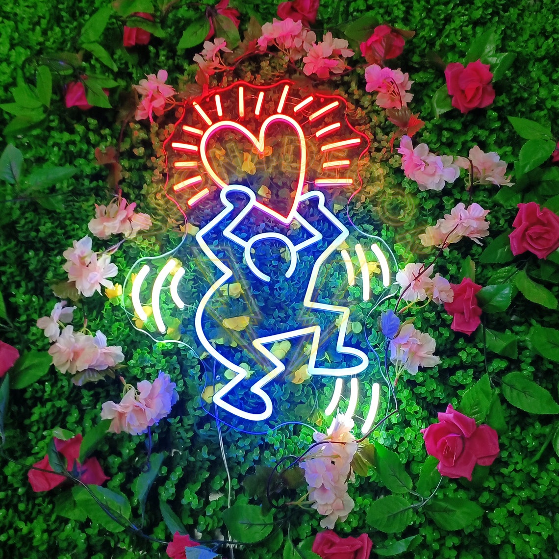 cool love man custom neon sign for home decor rendering
