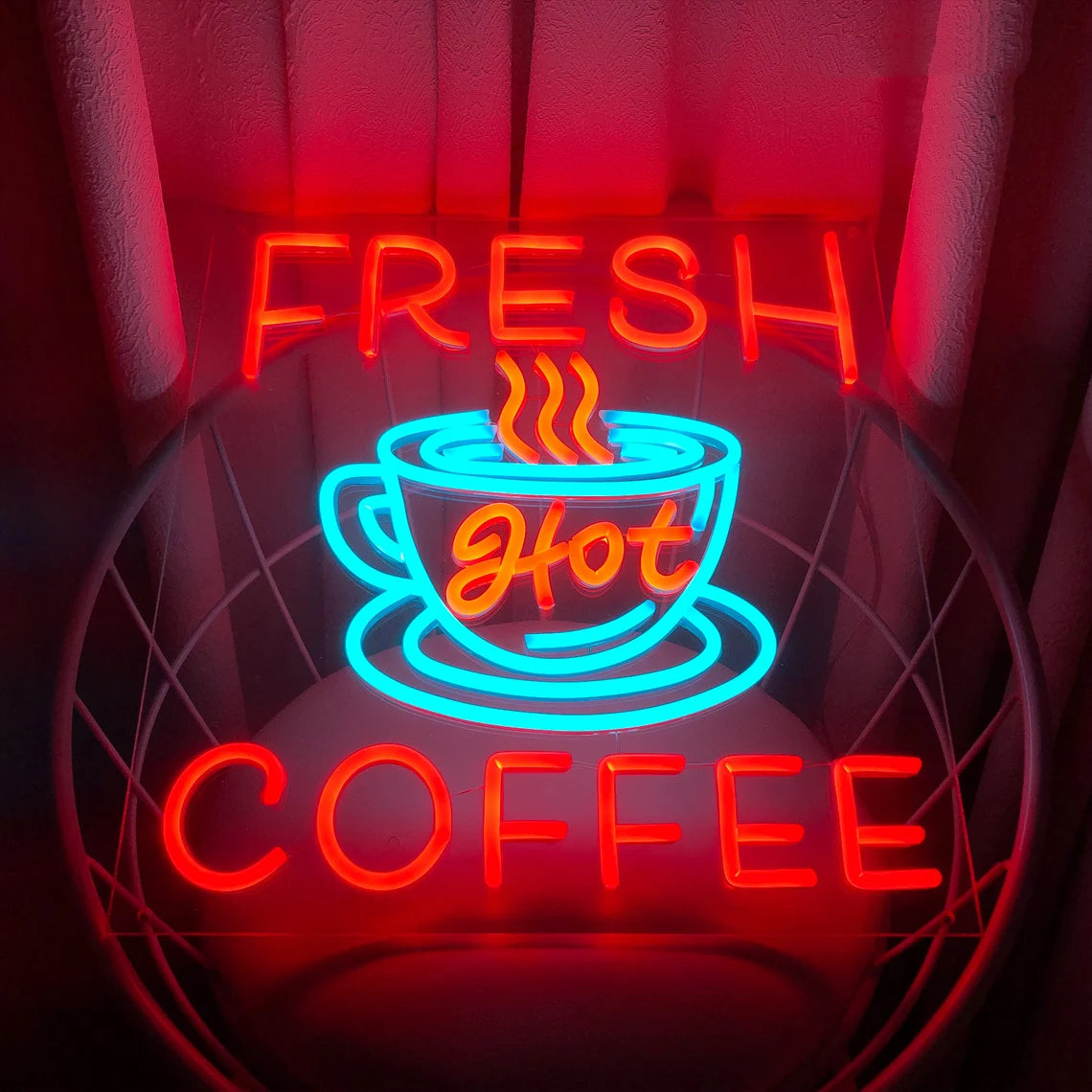 custom coffee neon sign for business 2