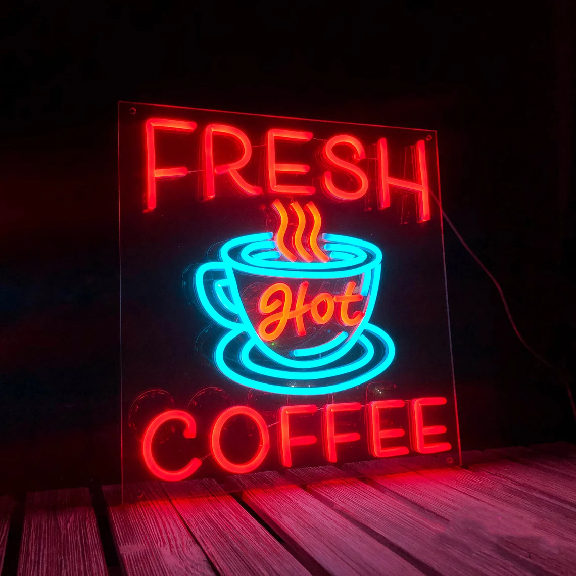 custom coffee neon sign for business 4