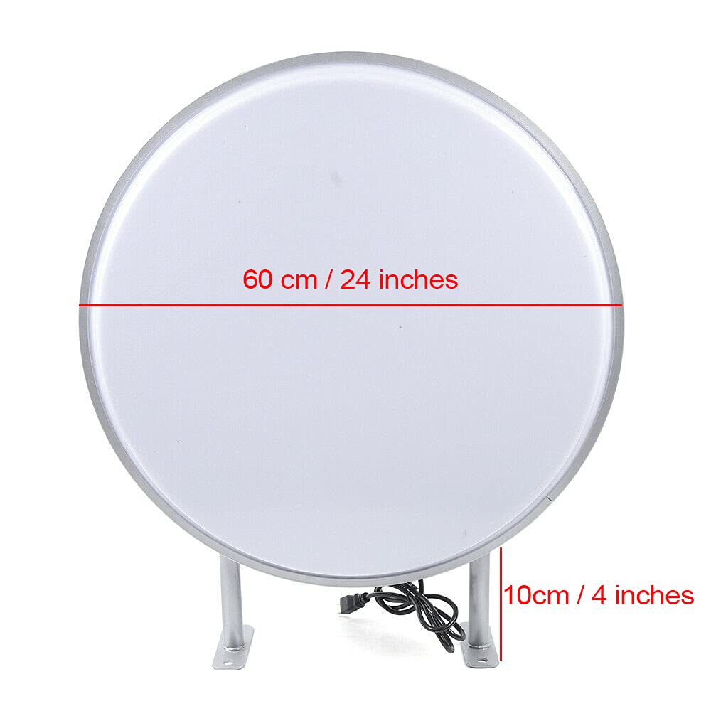custom round light box size 2