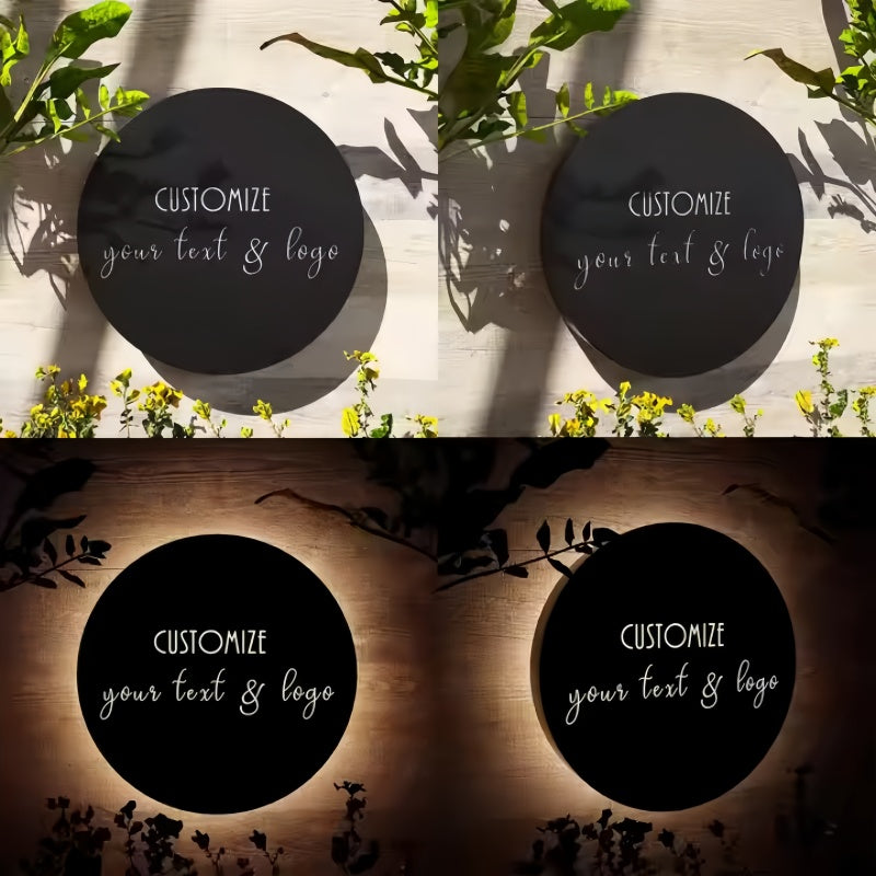custom size logo round light box  XingYi rendering