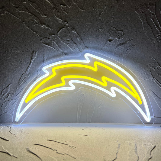 Los Angeles Chargers Team Logo Football Neon Sign