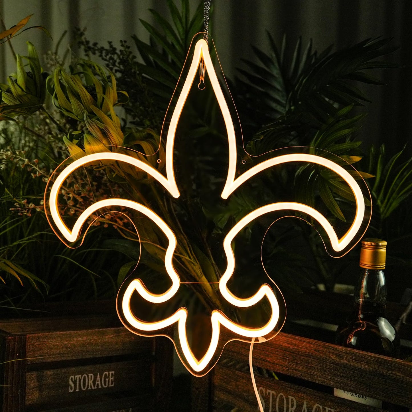 New Orleans Saints Team Logo Football Neon Sign