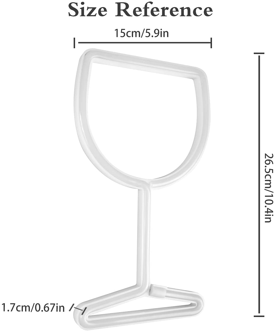 wine glasses neon sign bar & party neon sign size